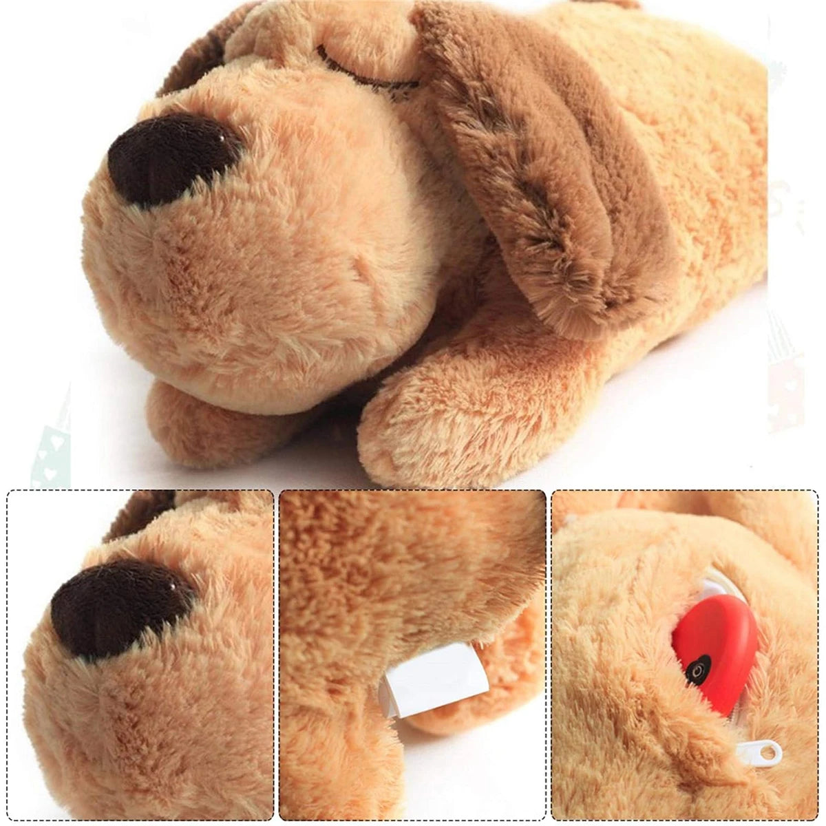 Plush Heartbeat Puppy Toy