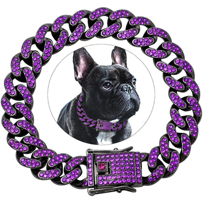 Diamond Dog Chain Collar