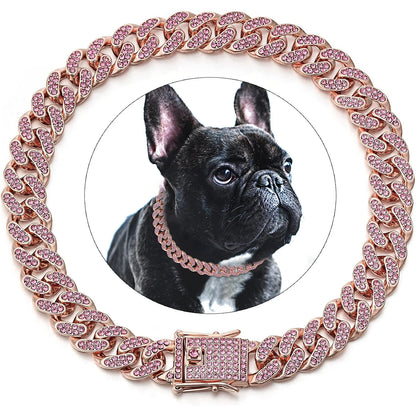 Diamond Dog Chain Collar